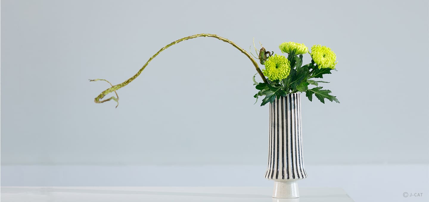 赤坂「草月会館」陶磁器作家に教わる陶芸体験＆作った花器でいけばなレッスン −全2回セットプラン−