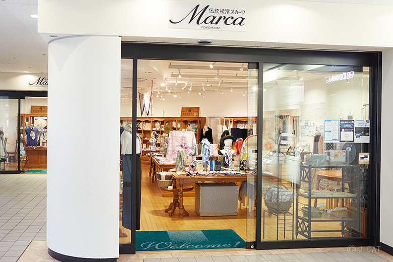 伝統横濱スカーフ Marca」老舗スカーフ専門店で自分に似合う巻き方
